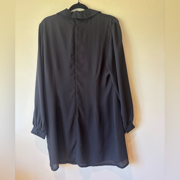 Fashion Union Charcoal Long Sleeve Dress - Picture 3 of 3